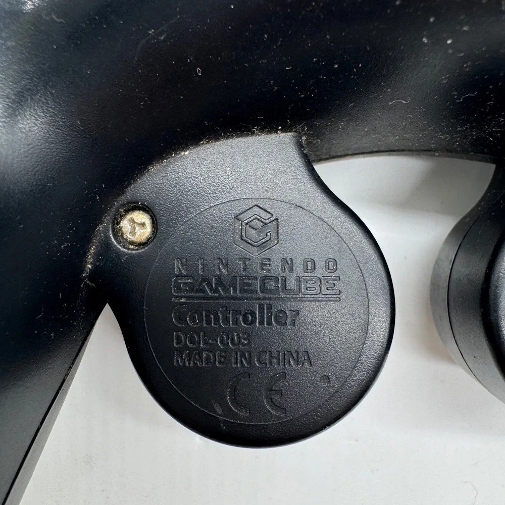 Nintendo GameCube Controller Jet Black Wired OEM DOL-003 Authentic Video Game
